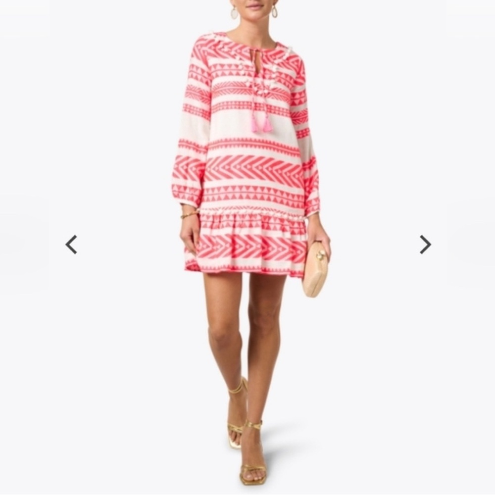NEW! Sail To Sable Pink & White Dress